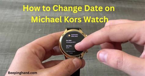 michael kors datum einstellen|how to change michael kors date.